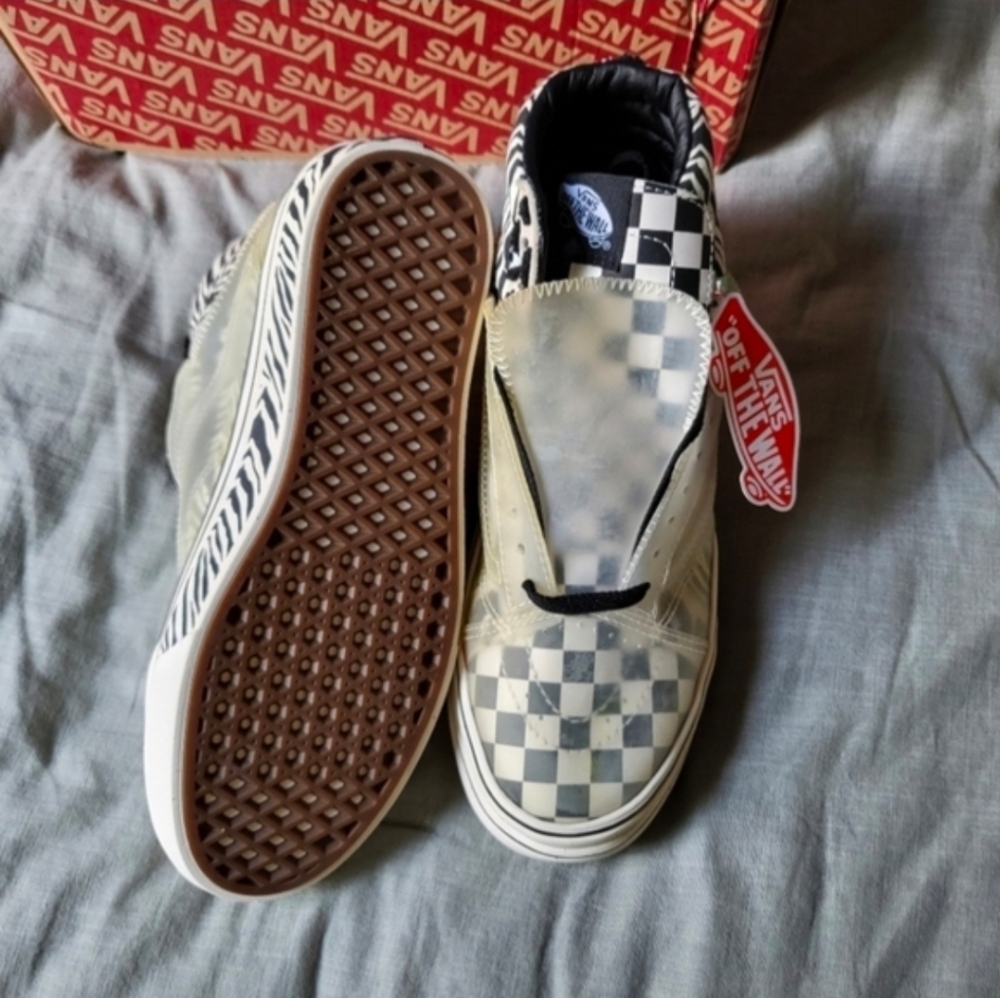 Vans Super Comfycush Sk8 Hi Platform Skool Women 9.5 Mixed Media 032026 - Picture 3 of 8